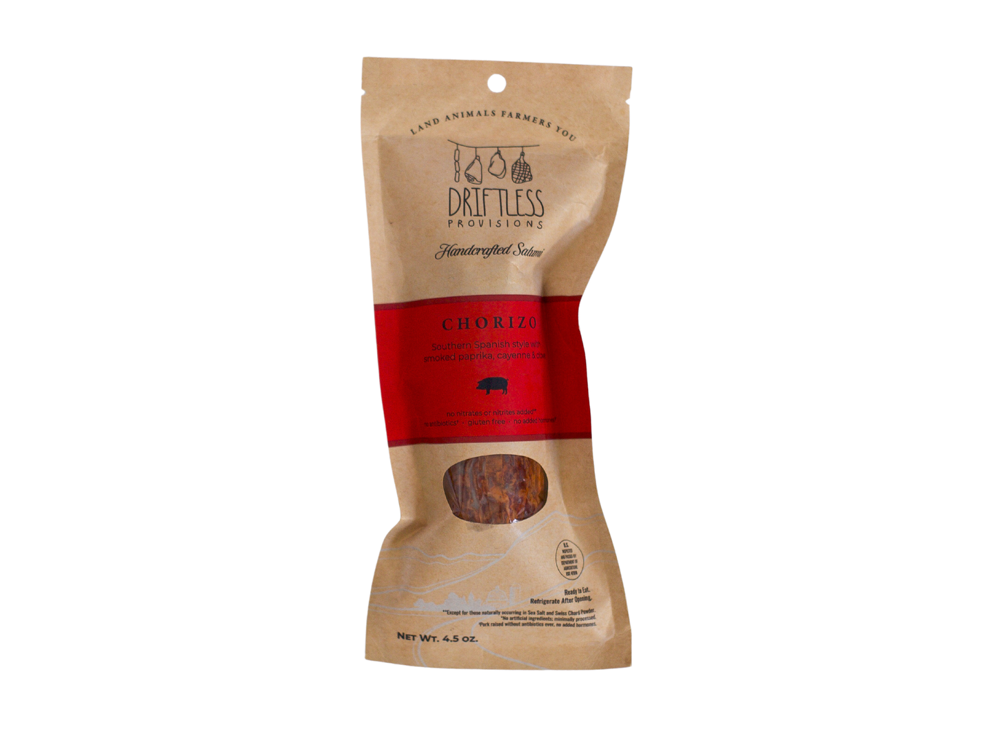 Chorizo Salami - Nitrate Free, 4.5oz