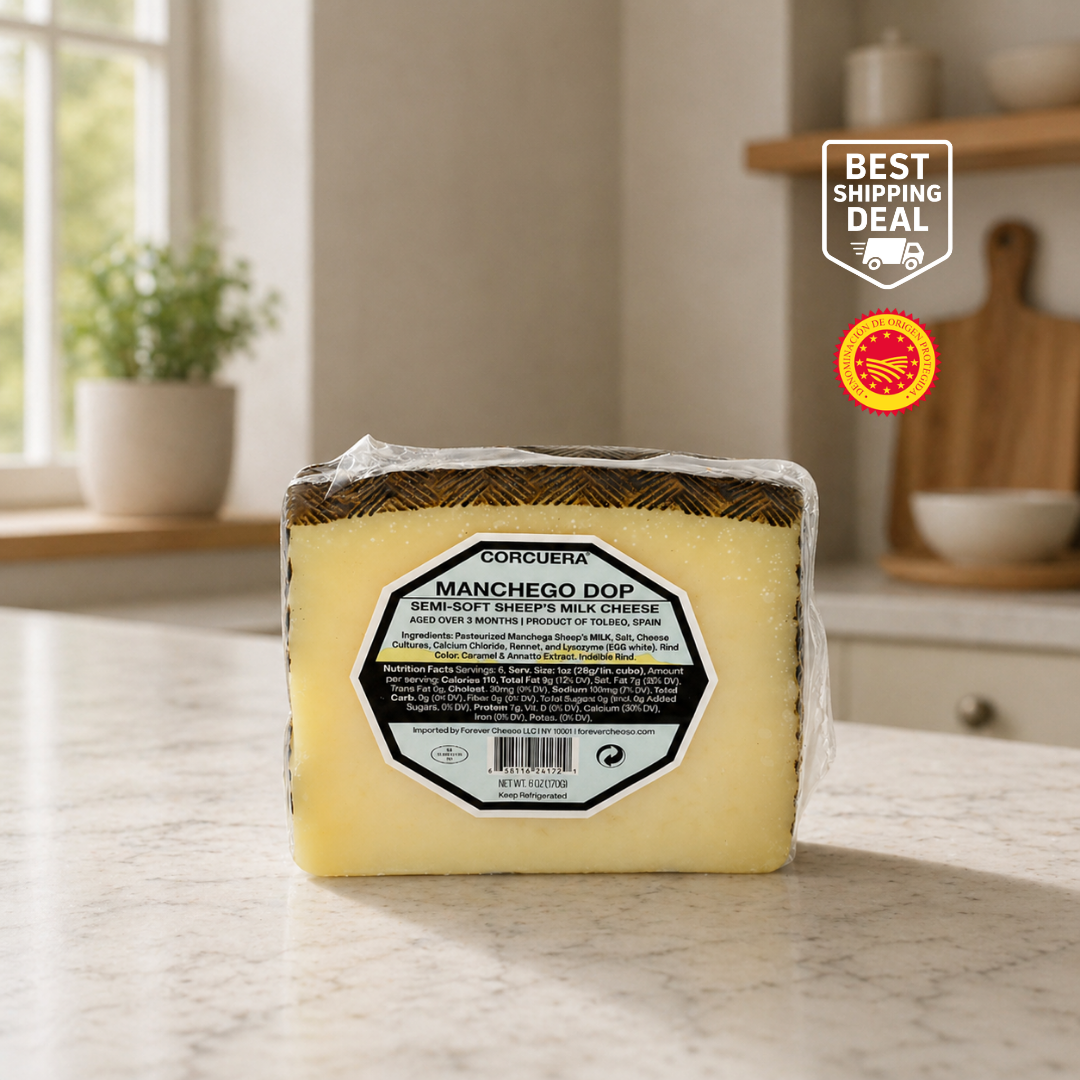 Corcuera Spanish Manchego DOP Cheese 3M 6oz