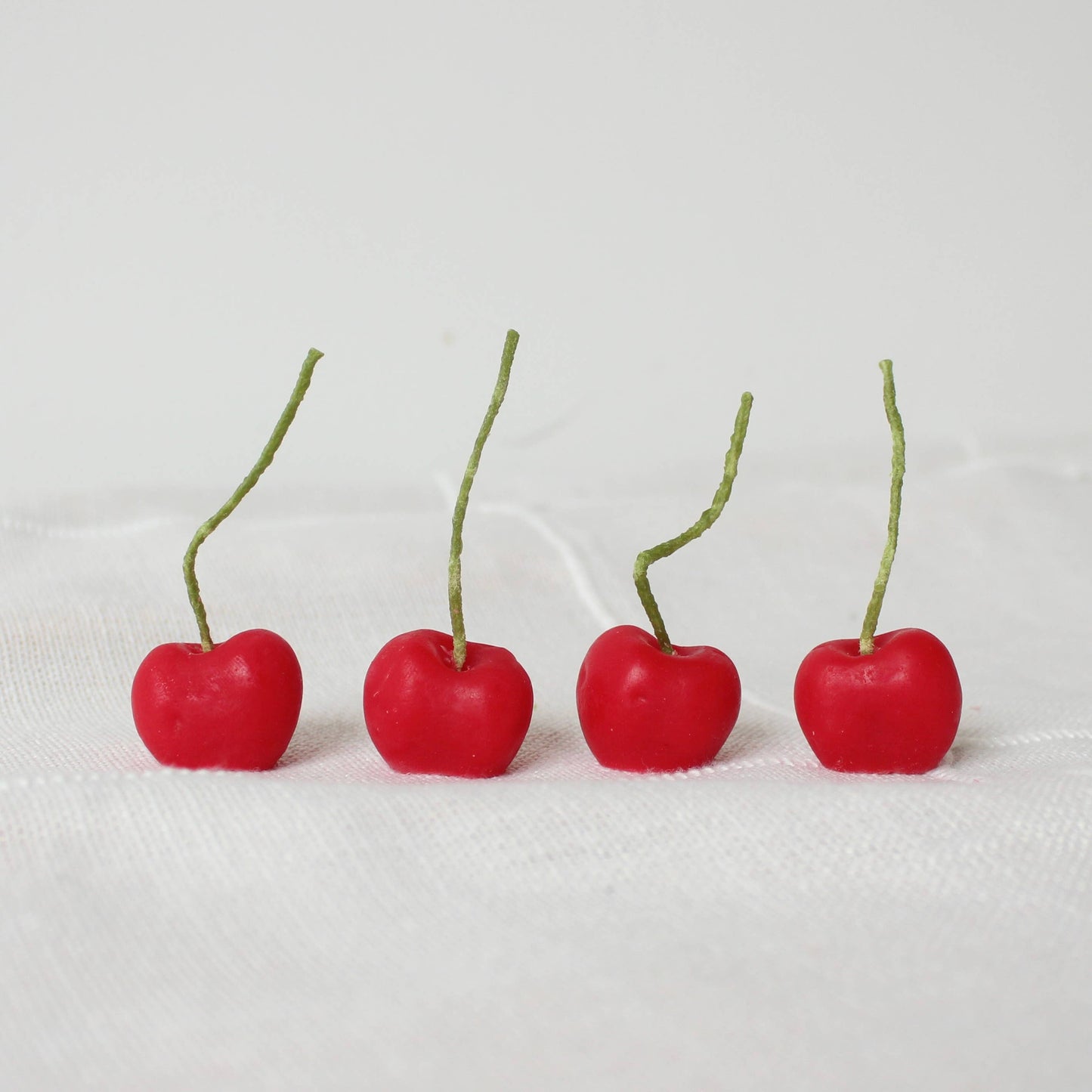 Cherry Beeswax Birthday Candles - 4 count  