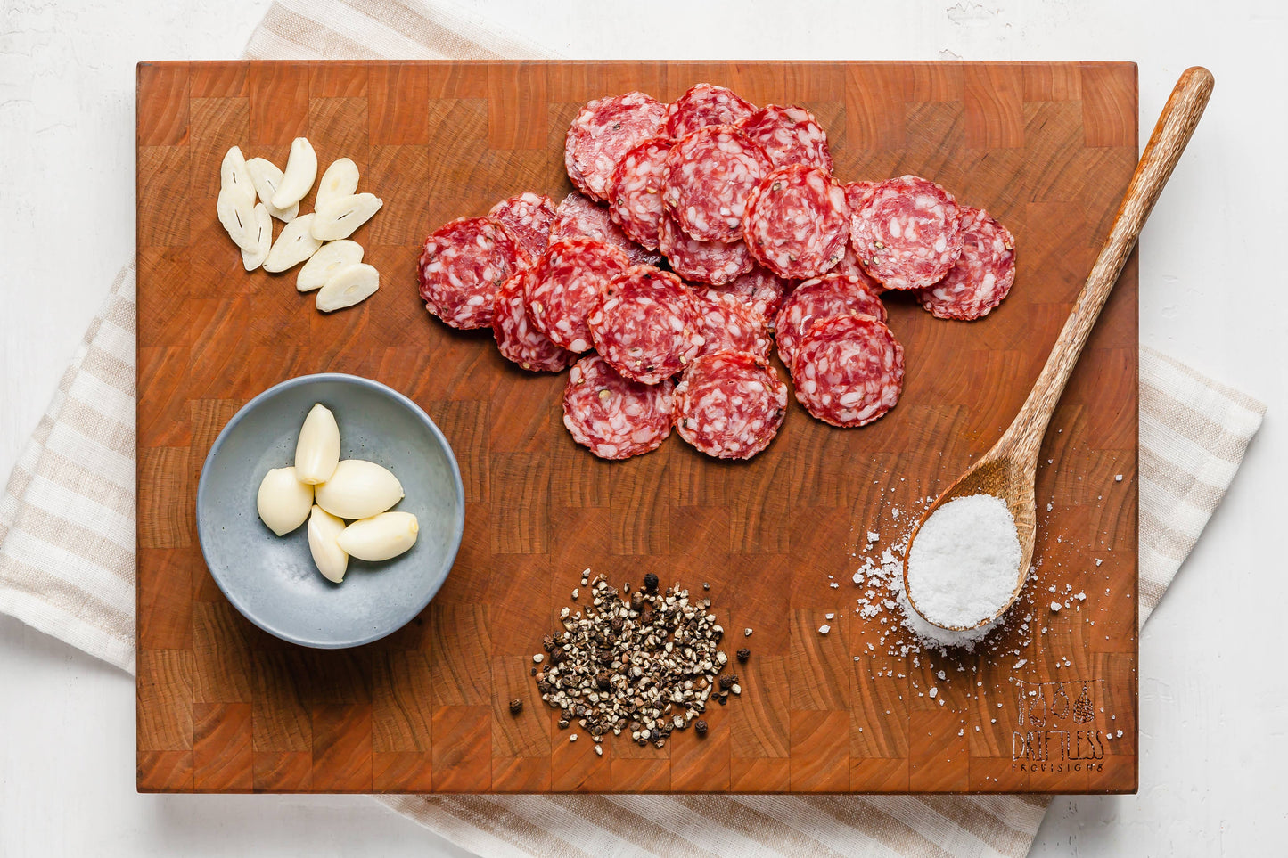 Pre-Sliced Saucisson Sec Salami - Nitrate Free, 3.oz