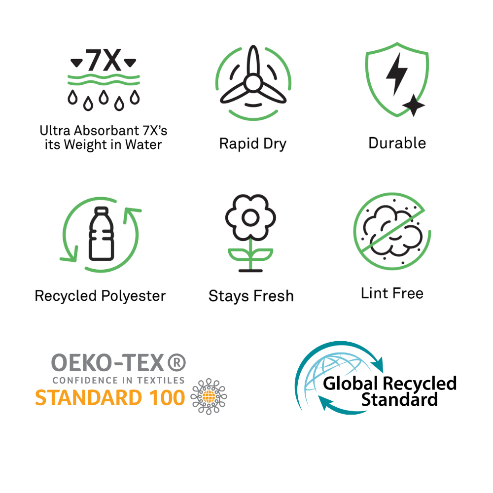 Anywhere Towel - Branches in Red