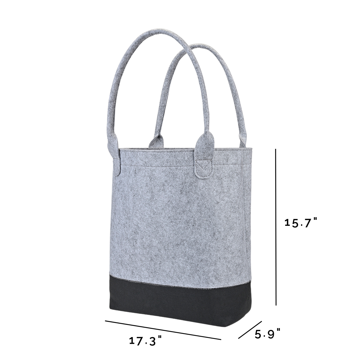 Felt Colorblock Tall Tote—Stylish & Spacious SMALL CASE PACK