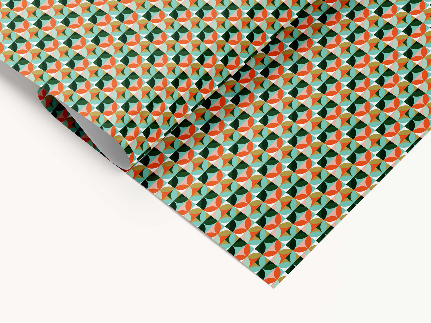 Colorful Geometric  | Holiday Gift Wrapping Paper Sheets