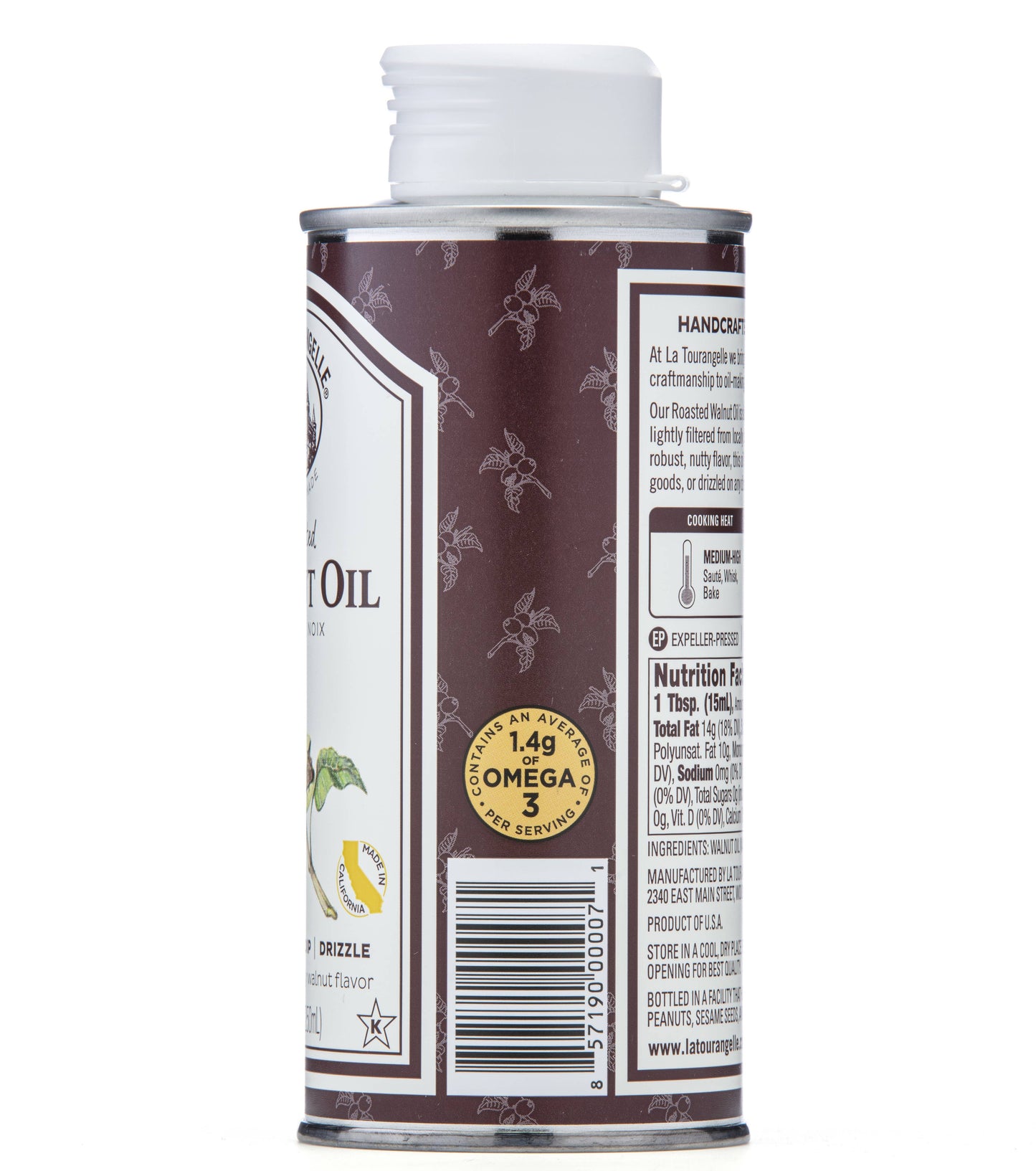 La Tourangelle Roasted Walnut Oil, 8.45 Fl