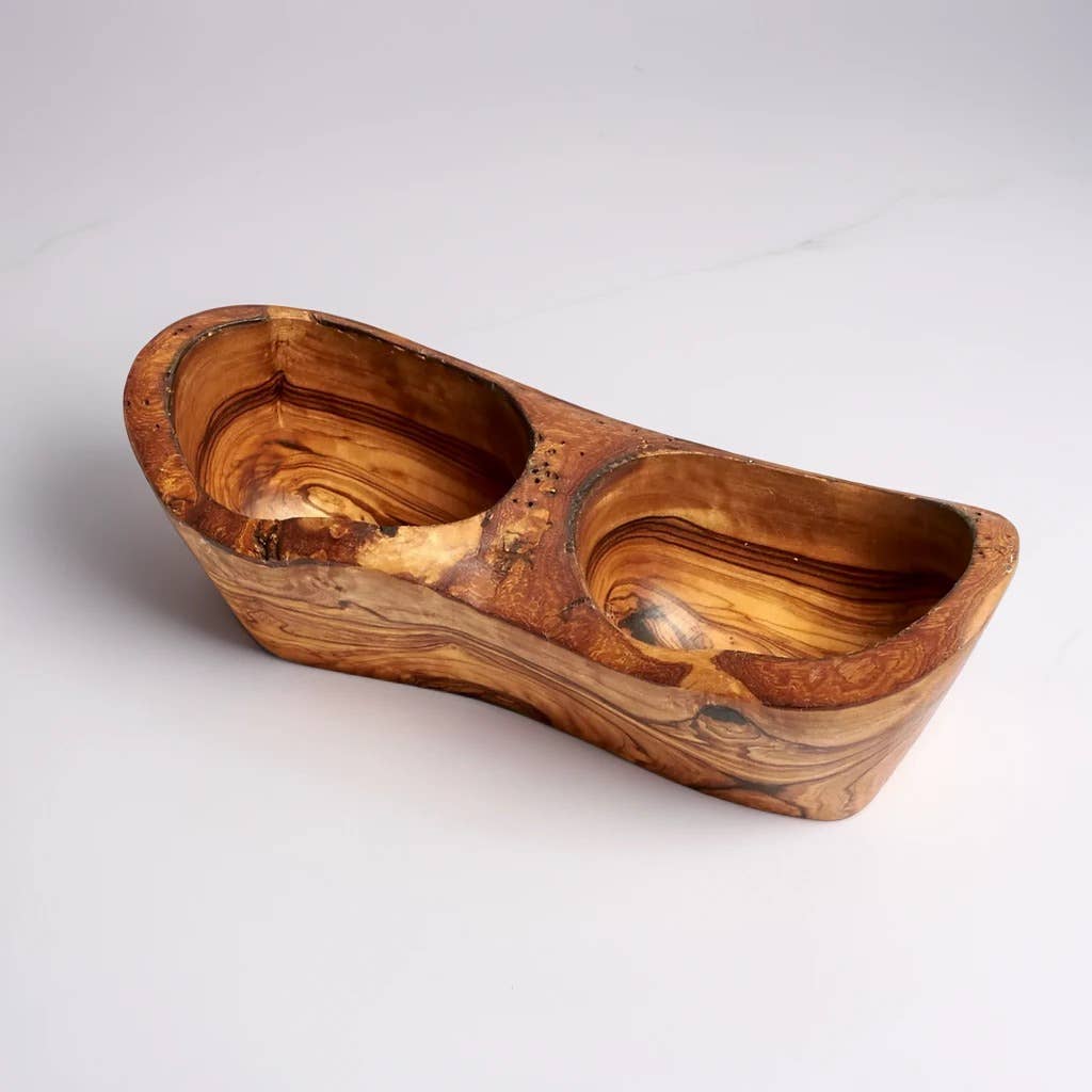 Two section serving dish/bowl