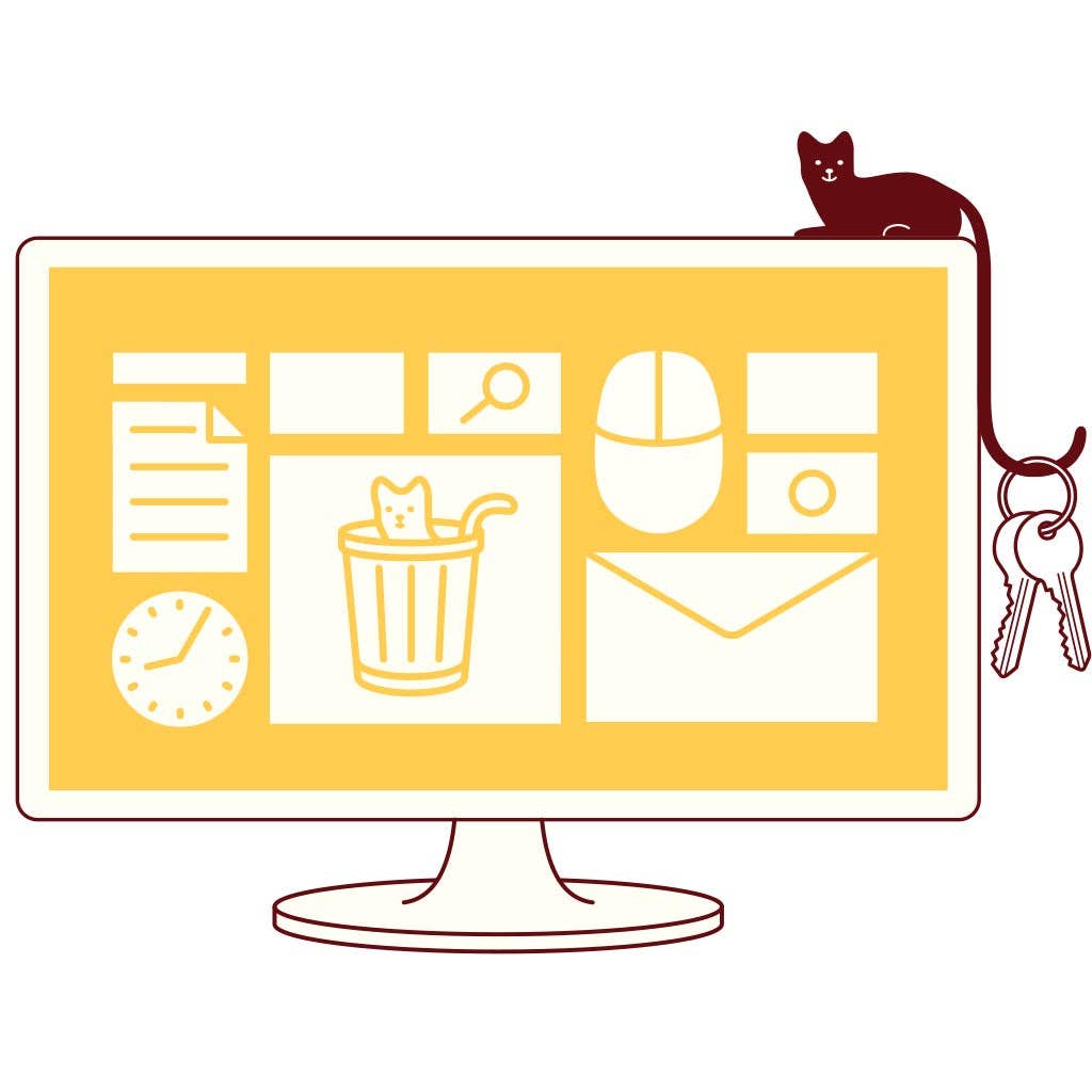 Cat Tail Hook For Computer Accessories | Ginger