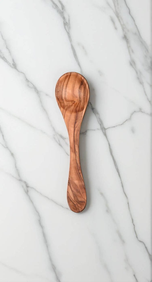 Olive Wood Condiment Spoon