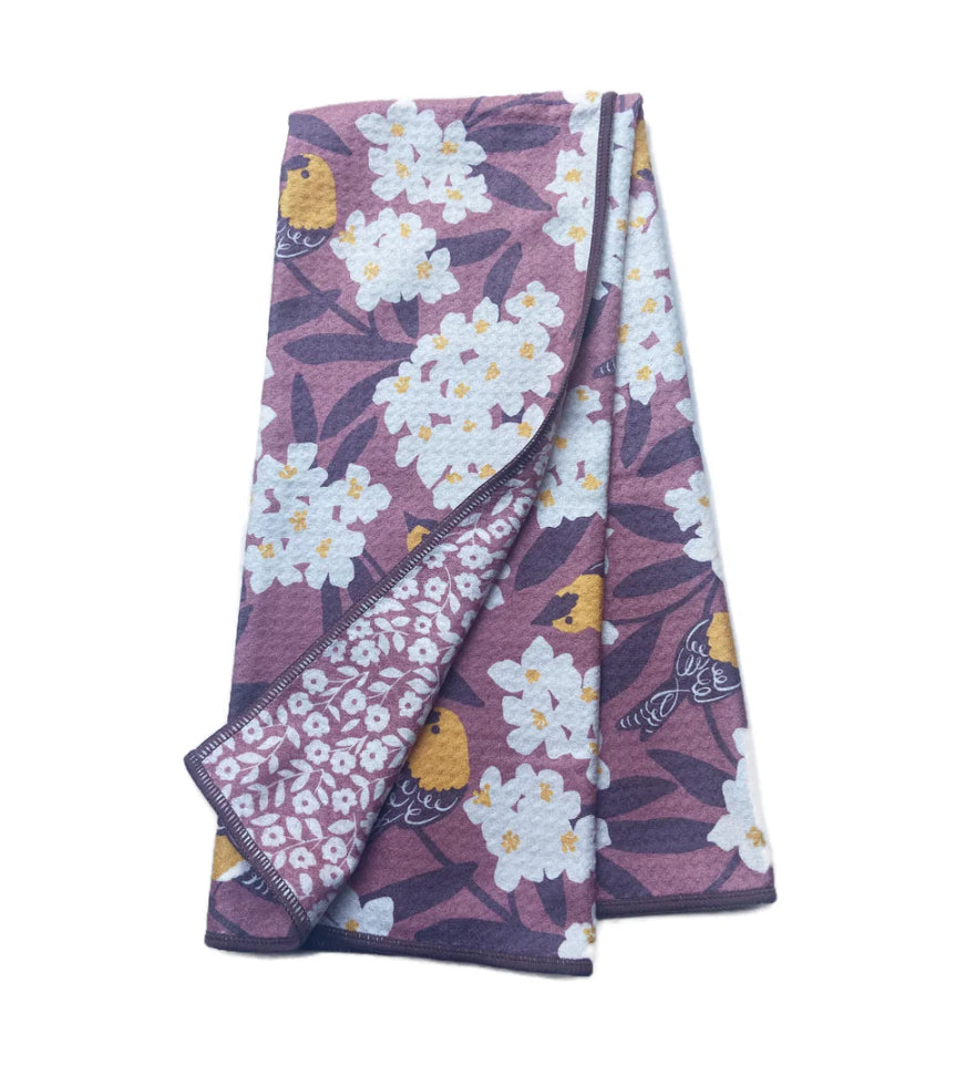 Anywhere Towel - Nuthatch Birdsong Reversible