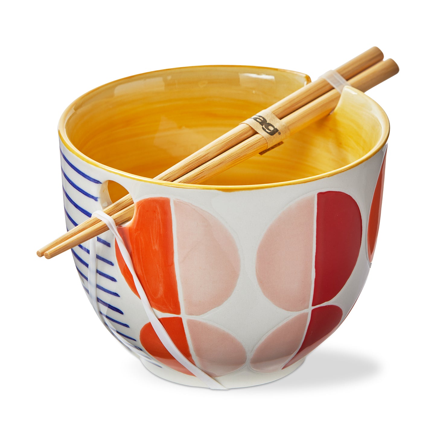 Geo Circles Noodle Bowl Set of 2