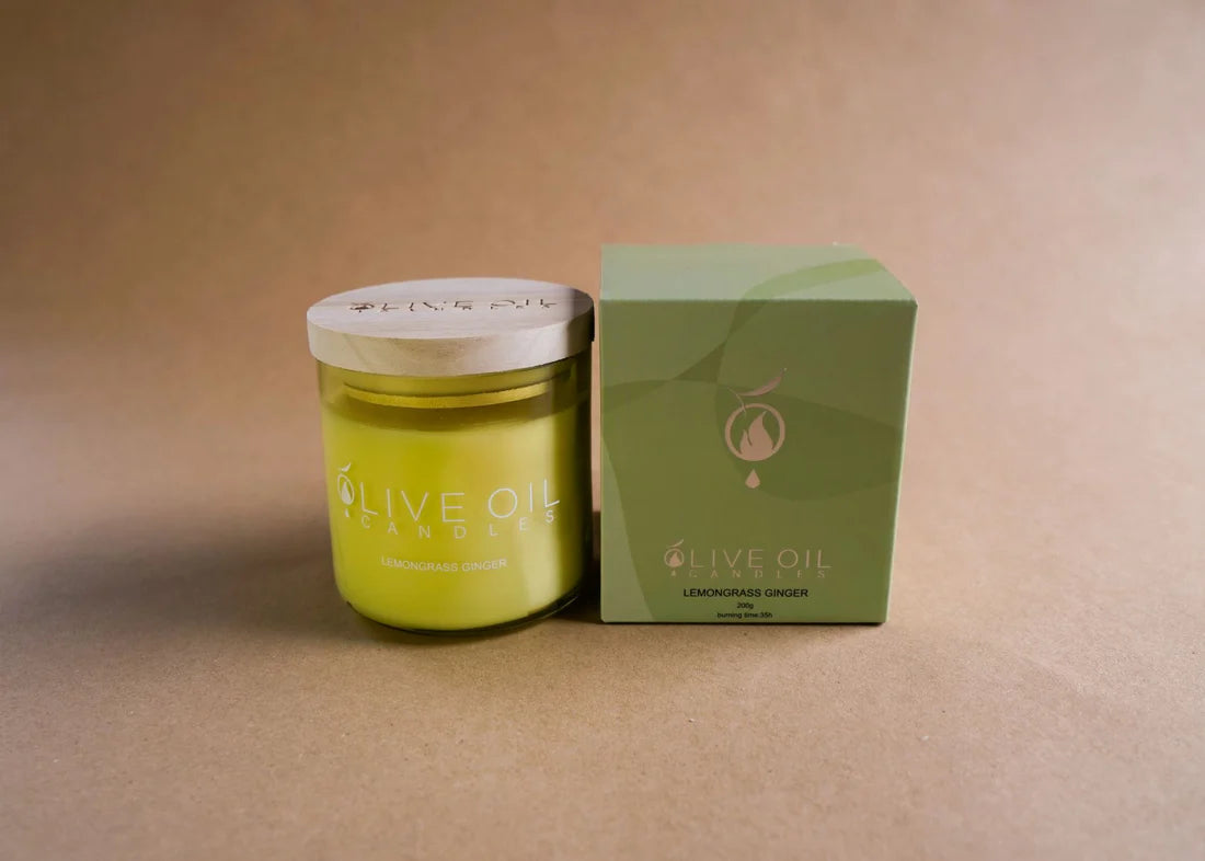 Olive Oil Candle - Lemongrass Ginger