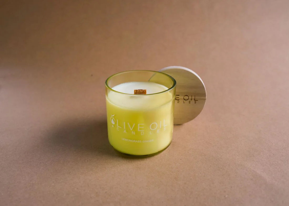 Olive Oil Candle - Lemongrass Ginger