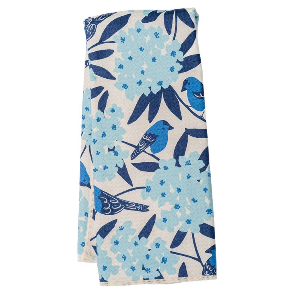 Anywhere Towel - Nuthatch Birdsong Reversible