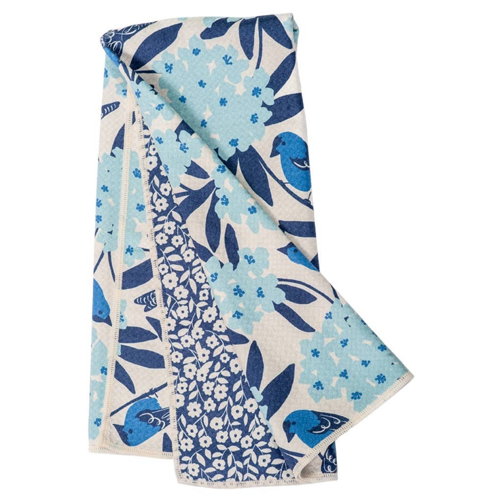 Anywhere Towel - Nuthatch Birdsong Reversible