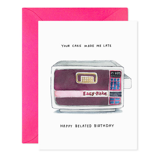 EZ-Bake Belated Birthday Card