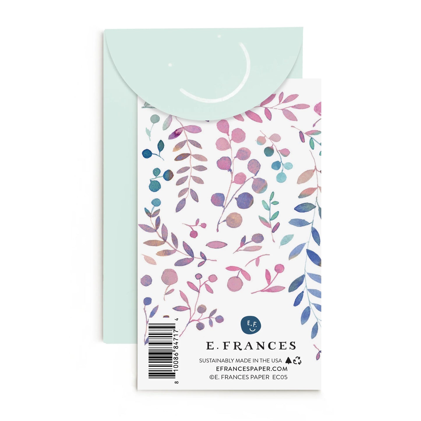 Pretty Leaves Birthday Enclosure Card