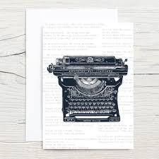 Antique Typewriter Greeting Card