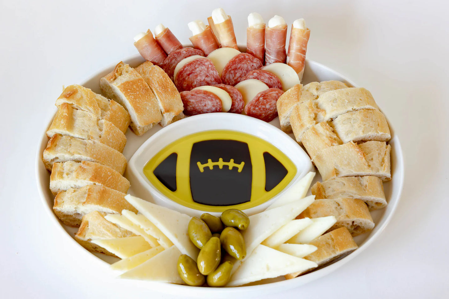 Olive Oil and Vinegar Dipping Tray - Football