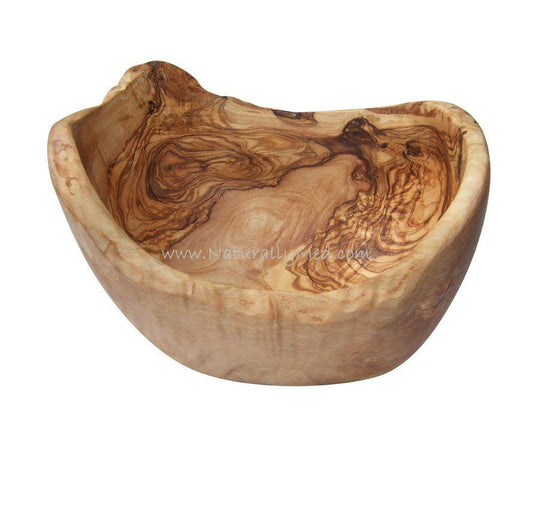 Olive Wood Naturally-Shaped Fruit/Salad Bowl - 8.5”