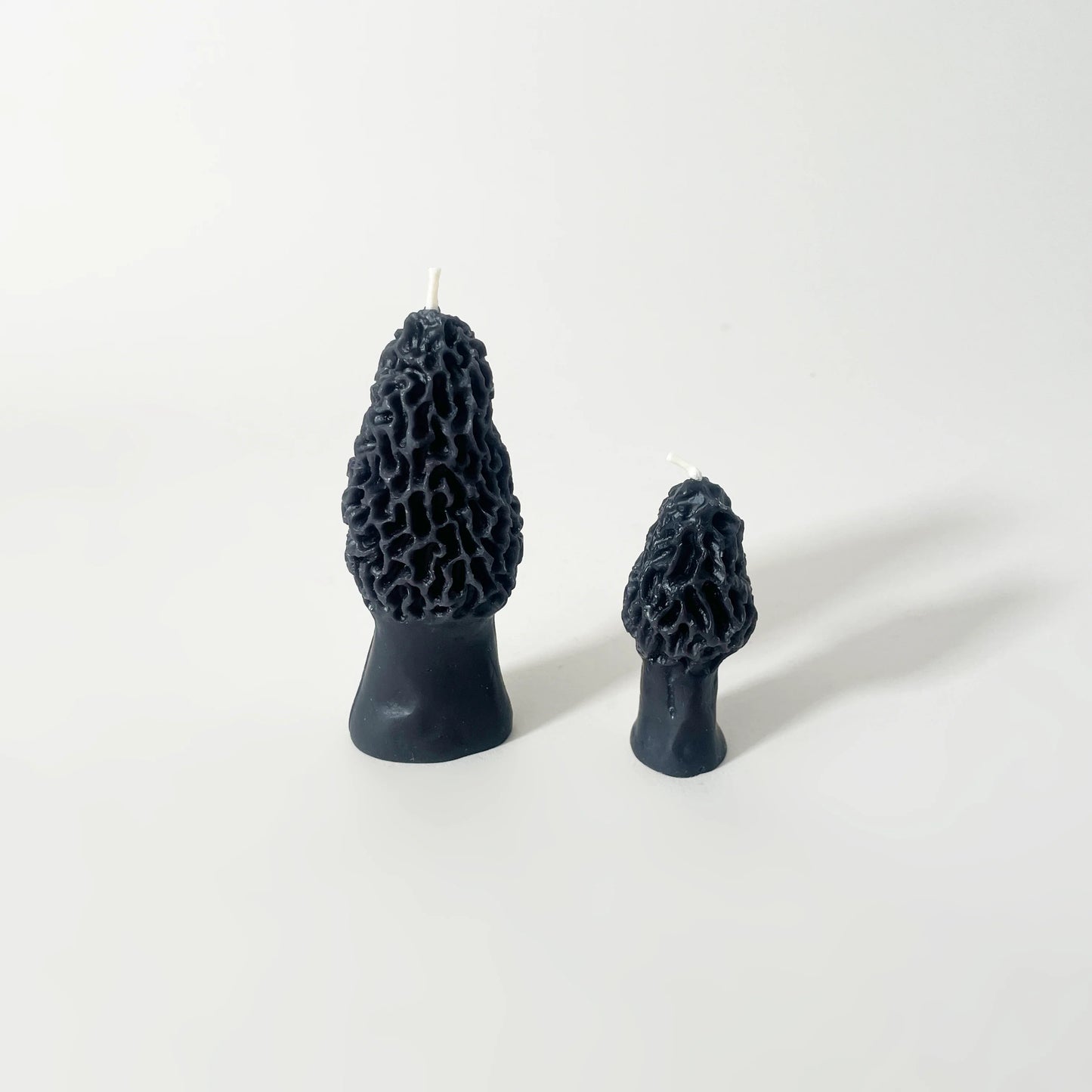 Beeswax Morel Mushroom Candle 2-pack