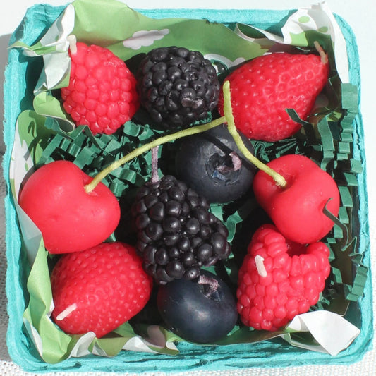 Mixed Berries Beeswax Birthday Candles