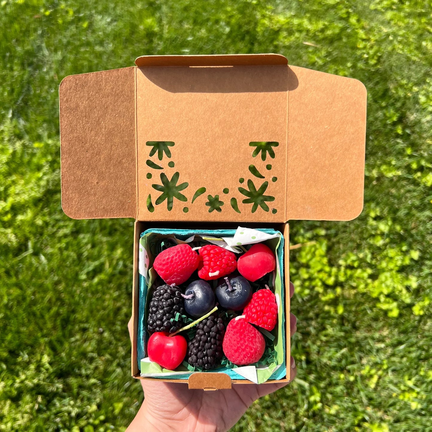 Mixed Berries Beeswax Birthday Candles