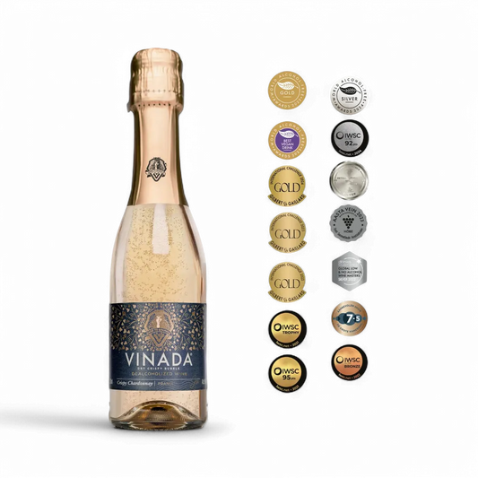 Vinada Crispy Chardonnay Non-Alcoholic Mini Sparkling Wine