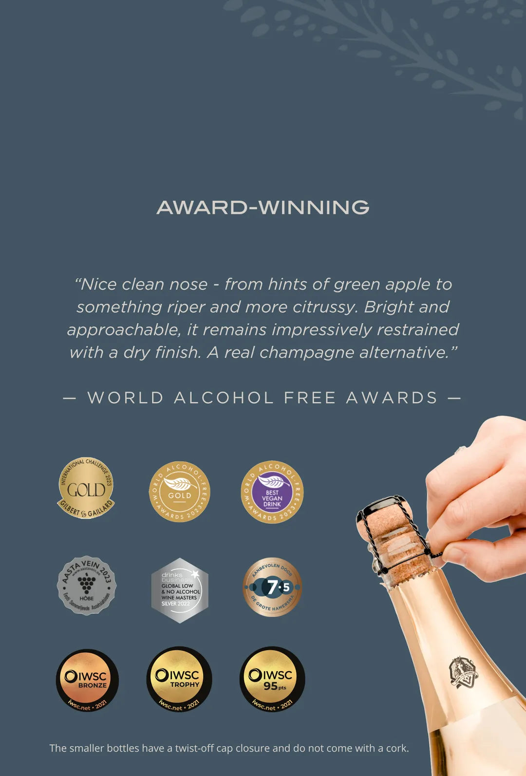 Vinada Crispy Chardonnay Non-Alcoholic Mini Sparkling Wine