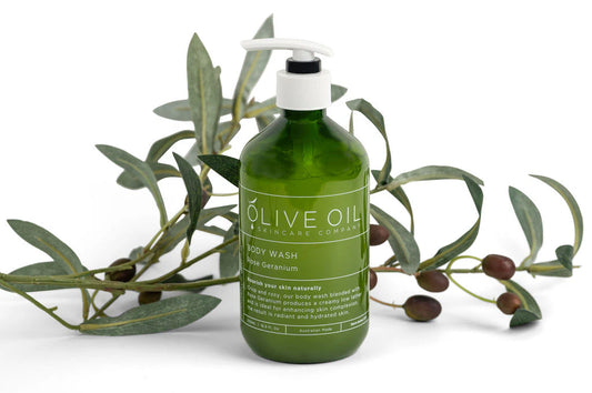 Olive Oil Body Wash - Rose Geranium - 500ml