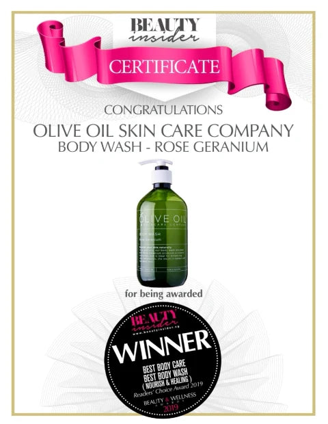 Olive Oil Body Wash - Rose Geranium - 500ml