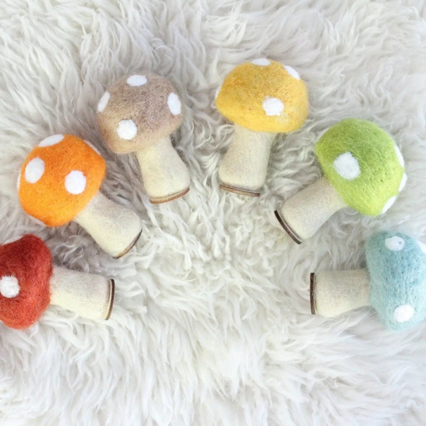 Felted Wool Mushrooms