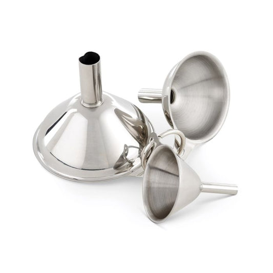 Condiment Funnels - Stainless Steel Set of 3