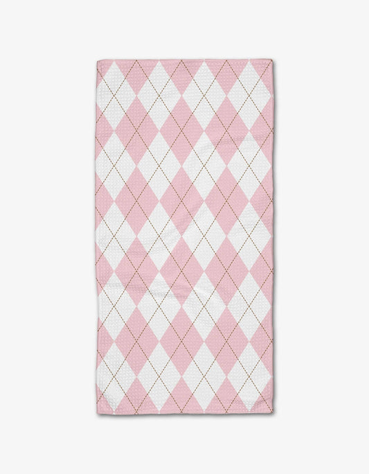 Cotton Candy Argyle Bar Towel