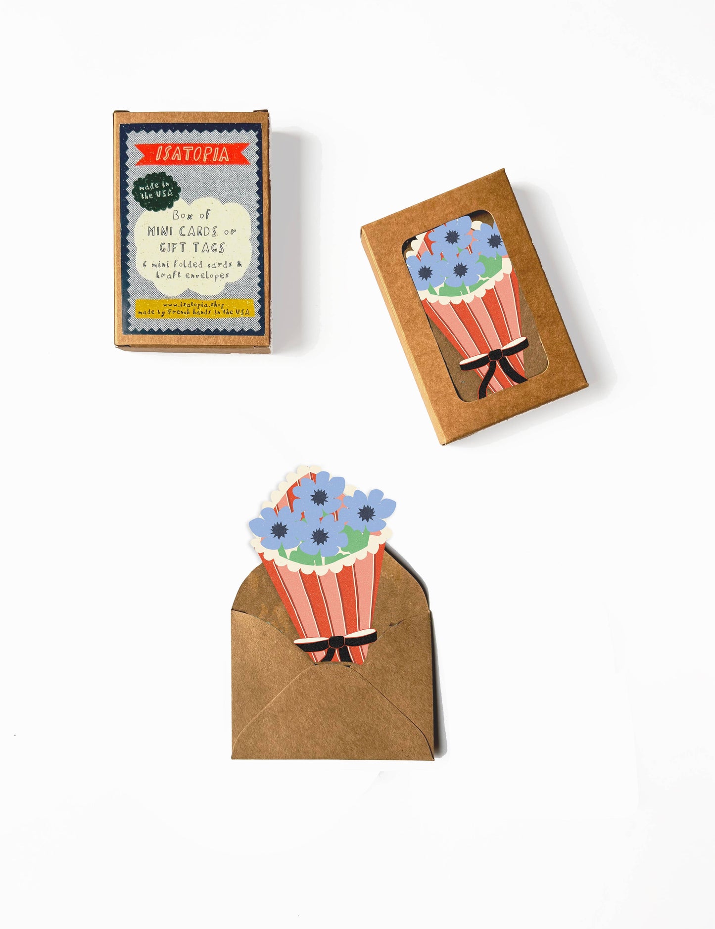 Flower Bouquet Mini Cards - Box of 6
