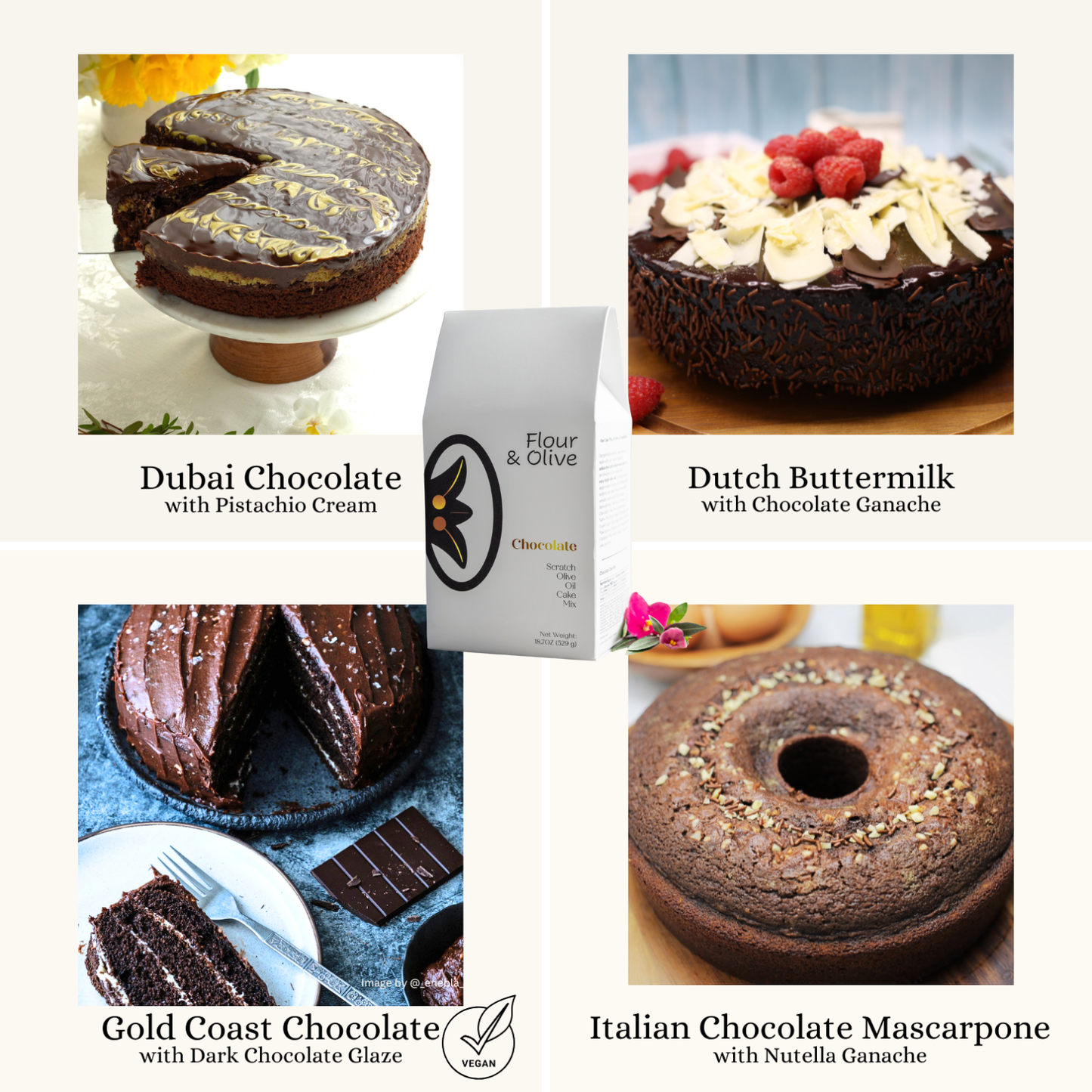 Chocolate Olive Oil Cake Mix