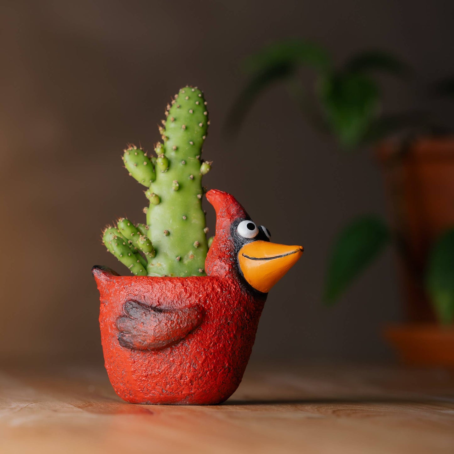Ruby the Cardinal Blobhouse Planter
