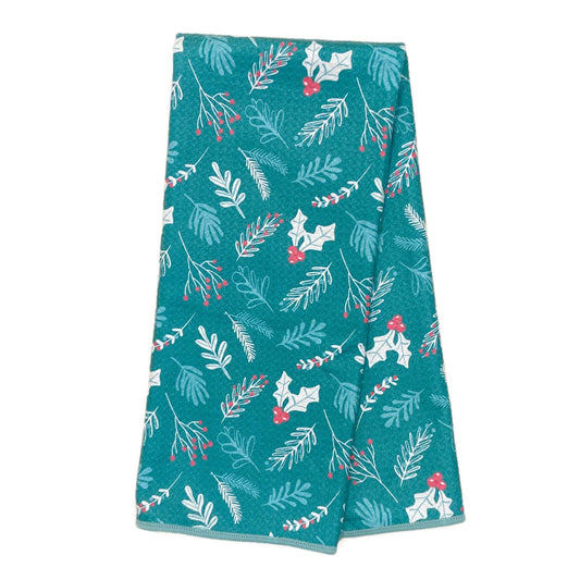 Anywhere Towel Reversible - ZW Botanical Medley: Teal