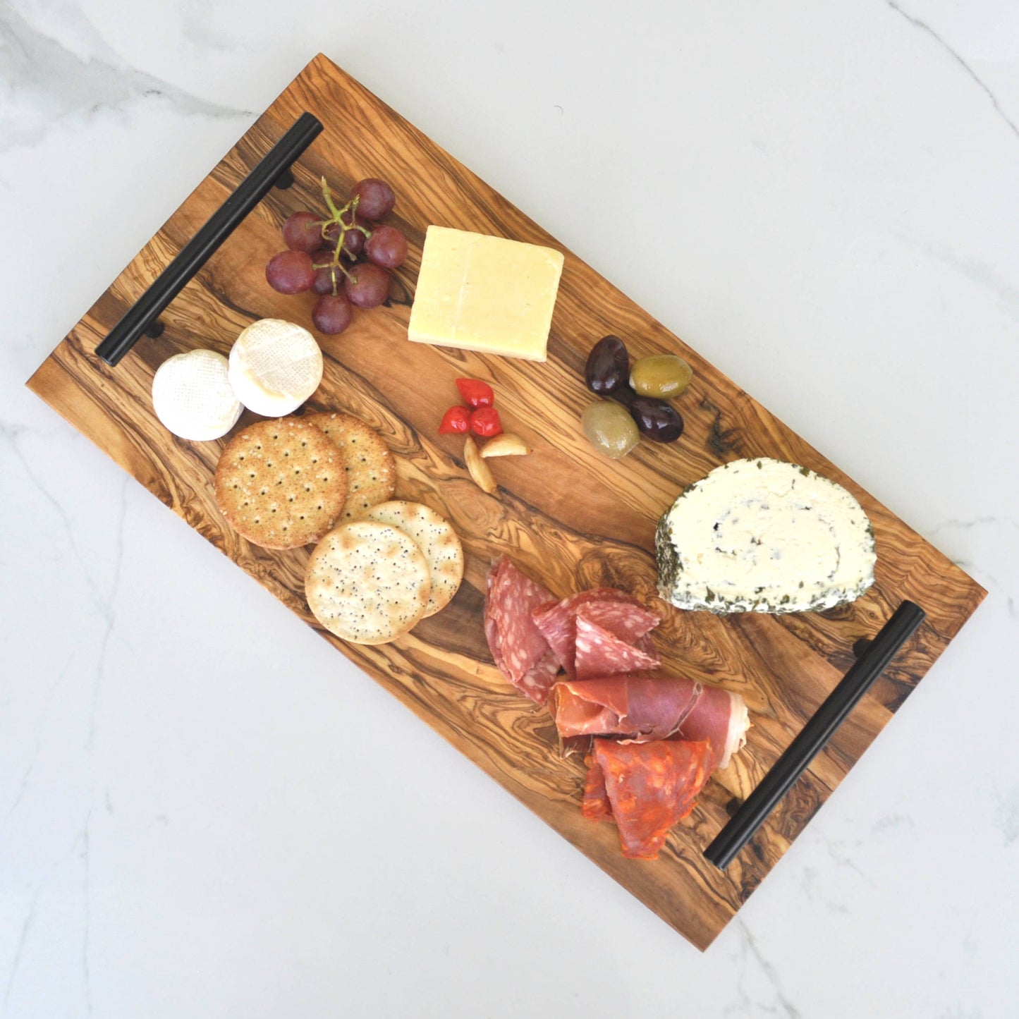 Olive Wood Serving Tray - Smooth Edge. Charcuterie / Cheese