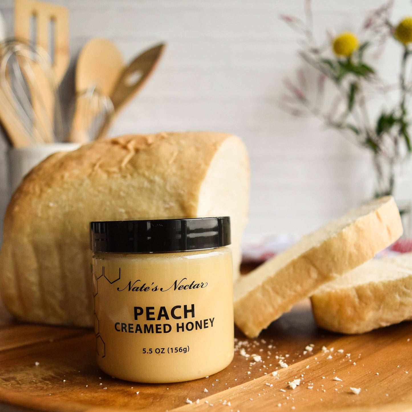 Peach Creamed Honey