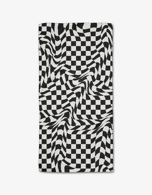 Funky Checkers Bar Towel