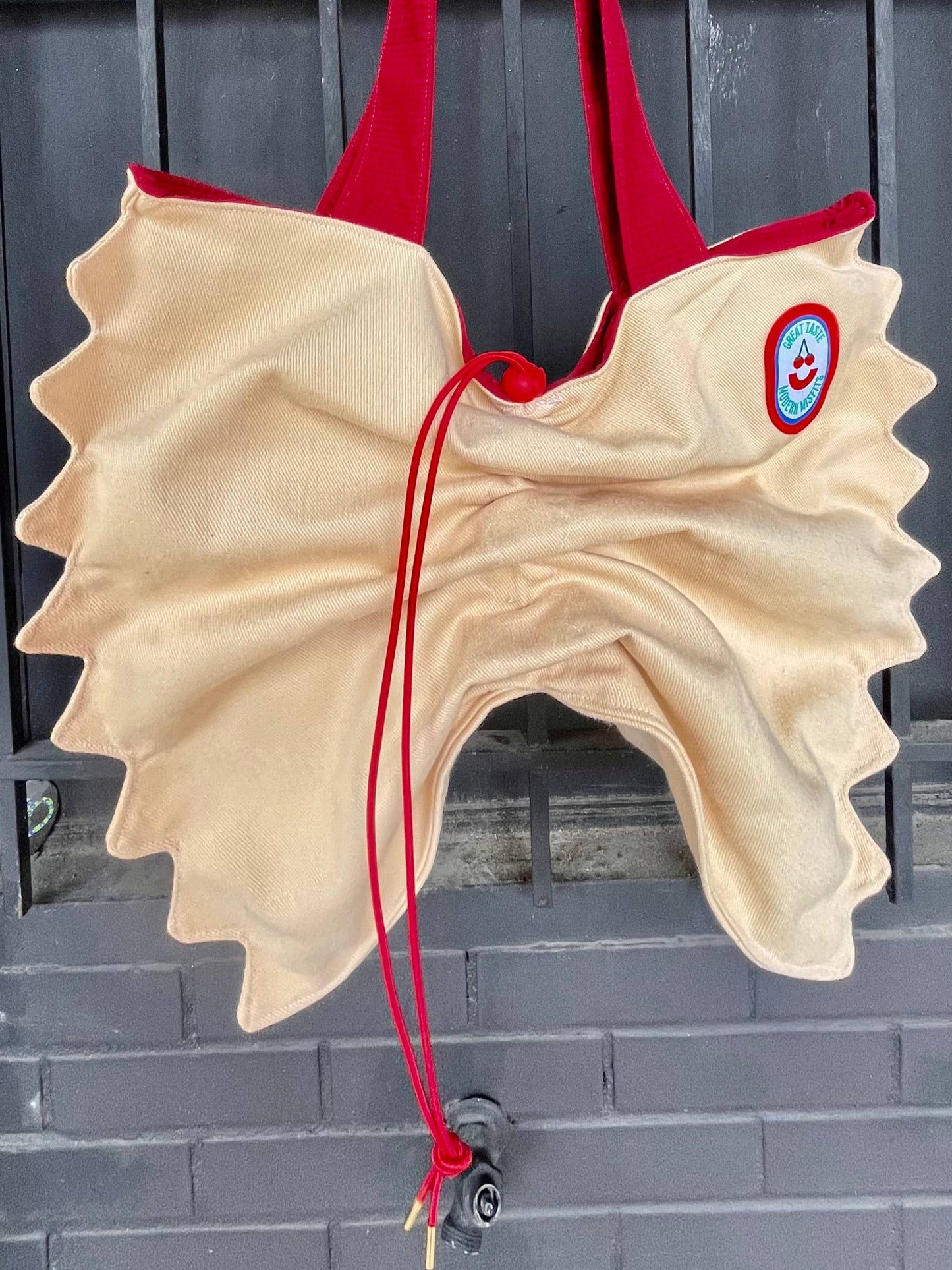 Farfalle Drawstring Large Tote Bag