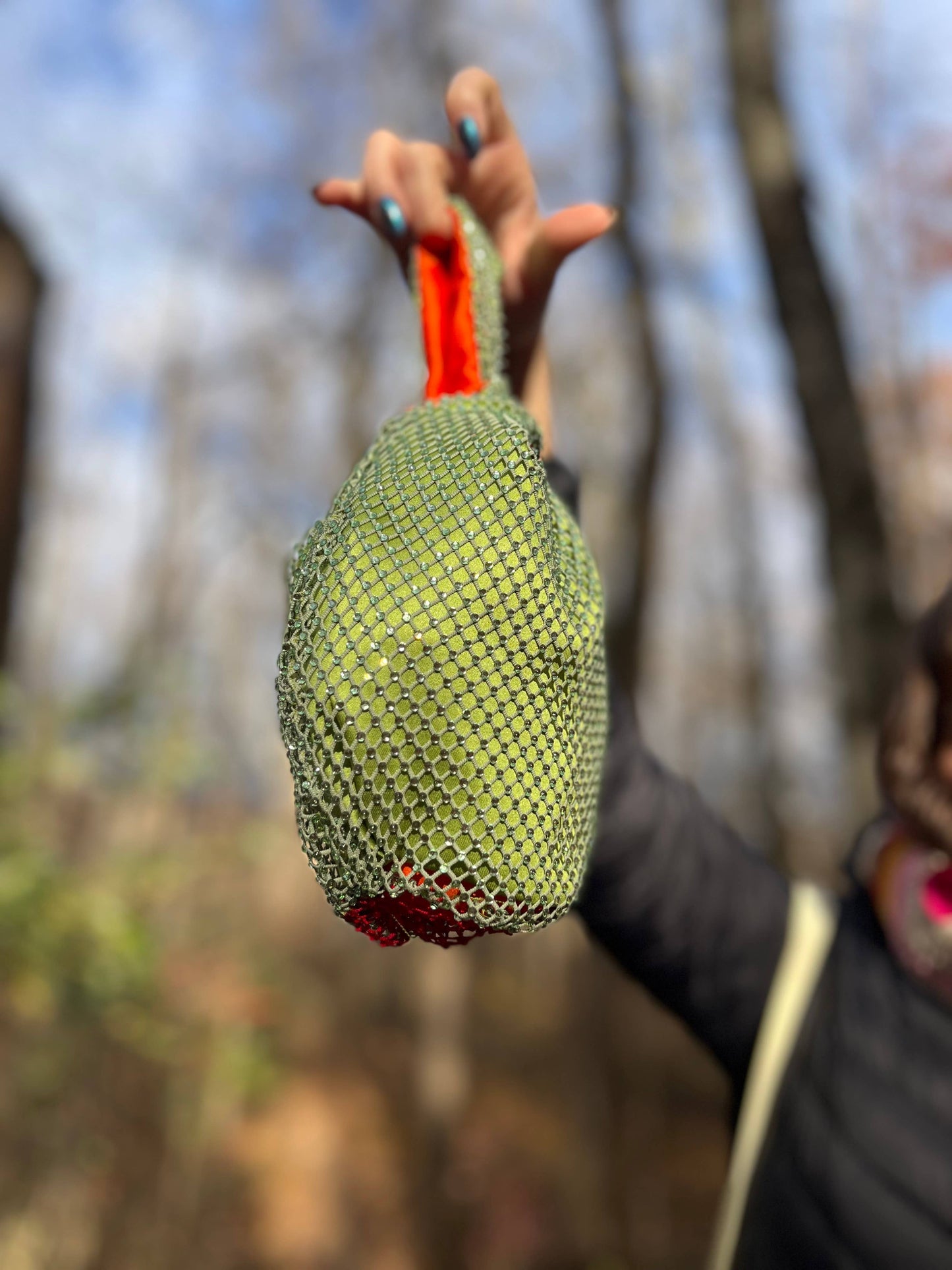 Disco Olive Knot Bag