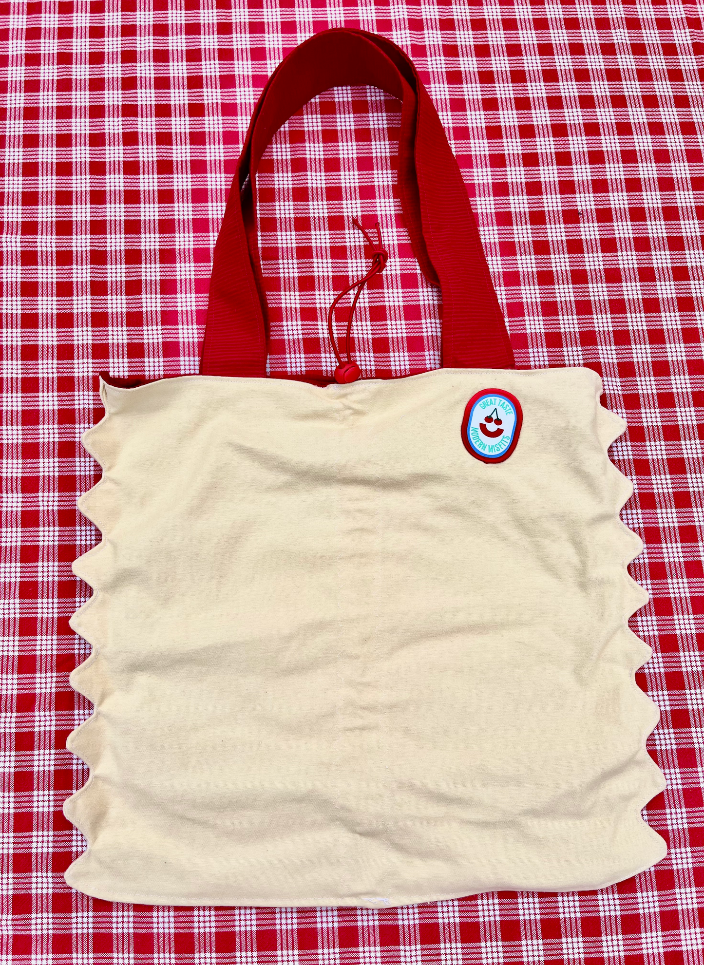 Farfalle Drawstring Large Tote Bag