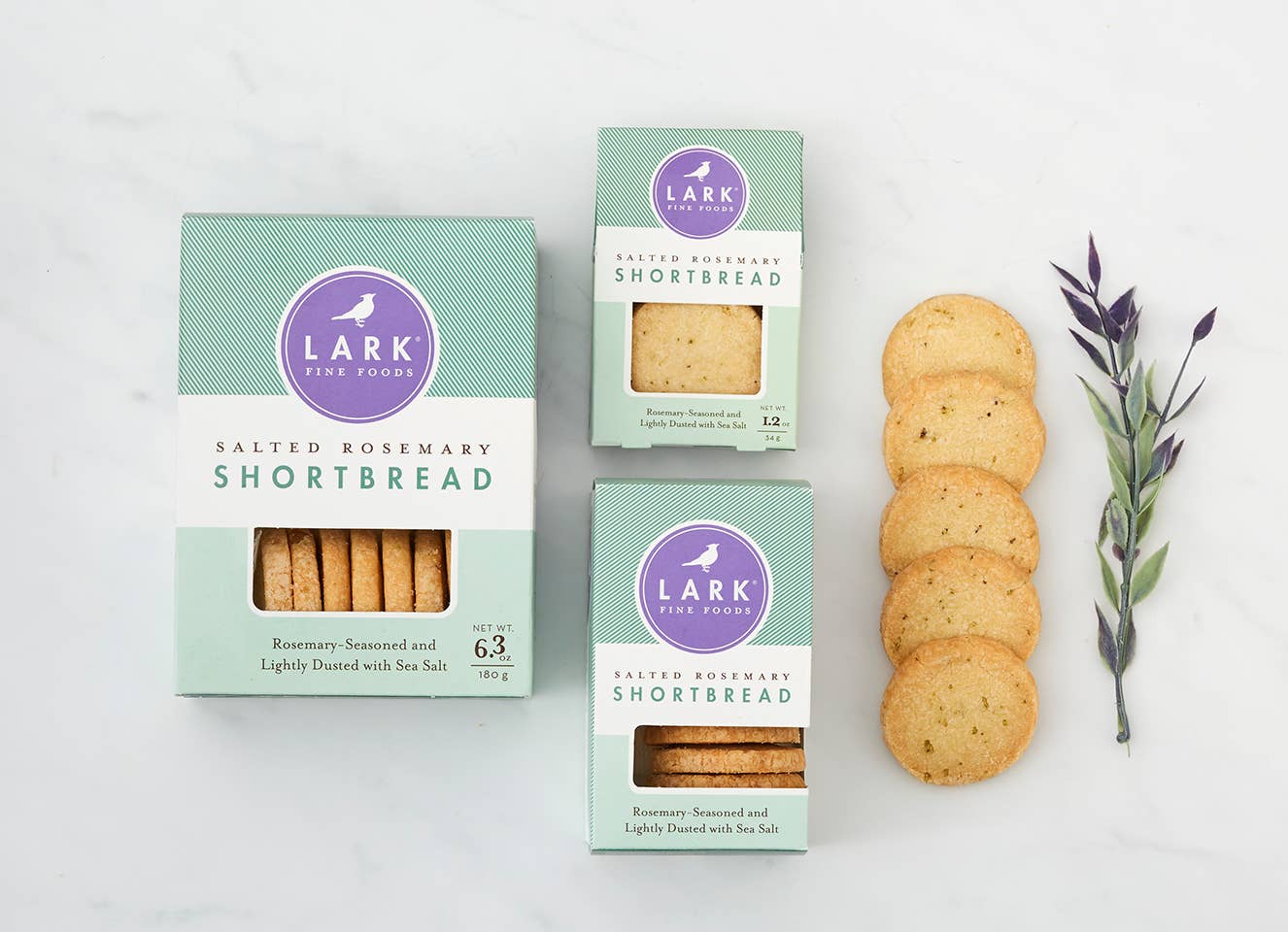 Salted Rosemary Shortbread