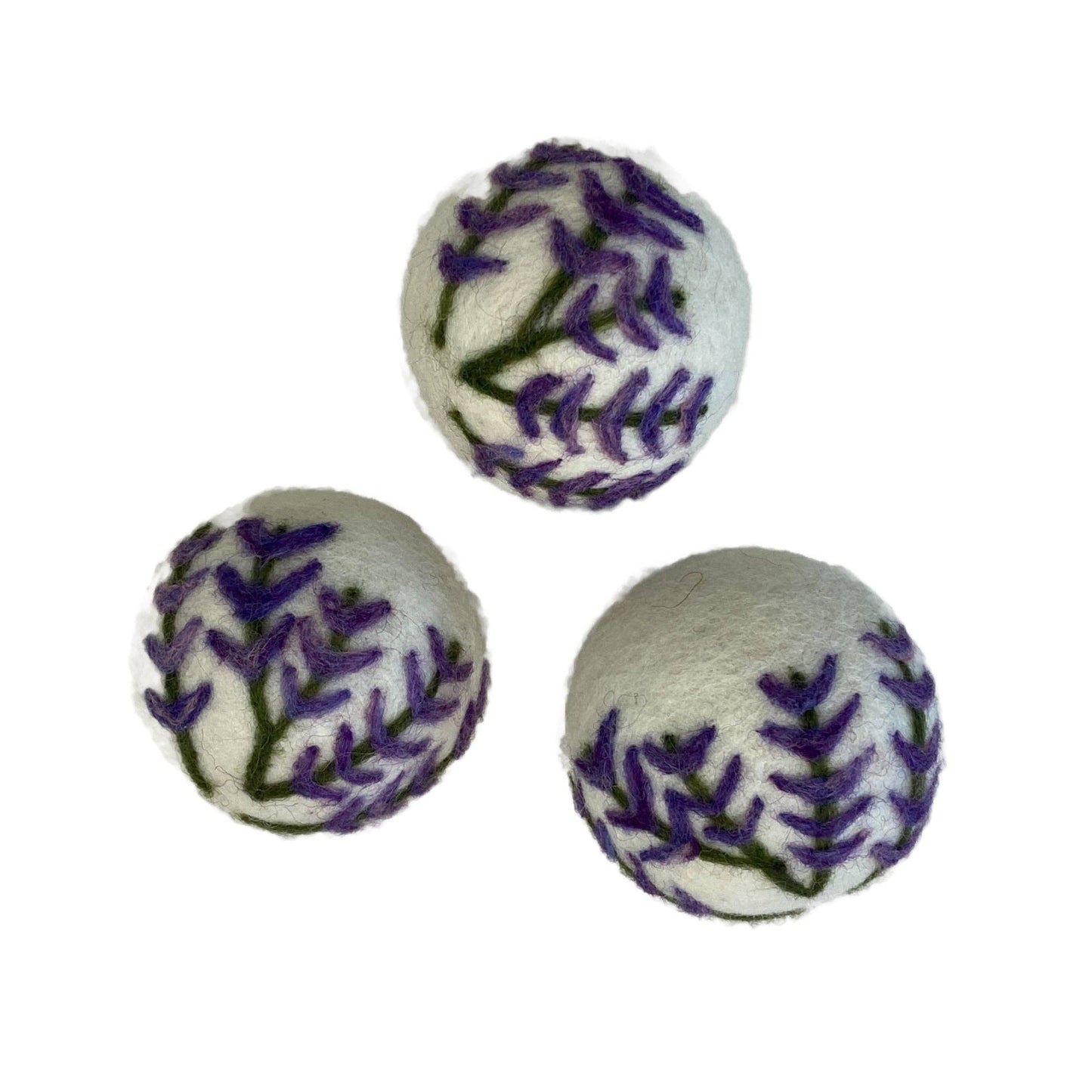 Wool Dryer Balls - Set of 3 Lavender