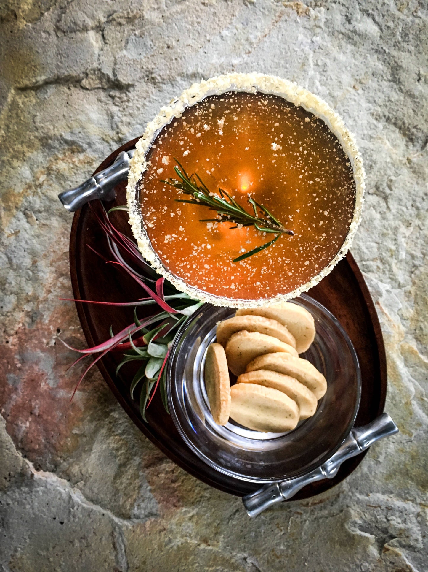 Salted Rosemary Shortbread