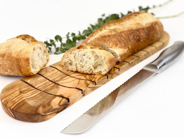 Olive Wood Bread Slicing Board