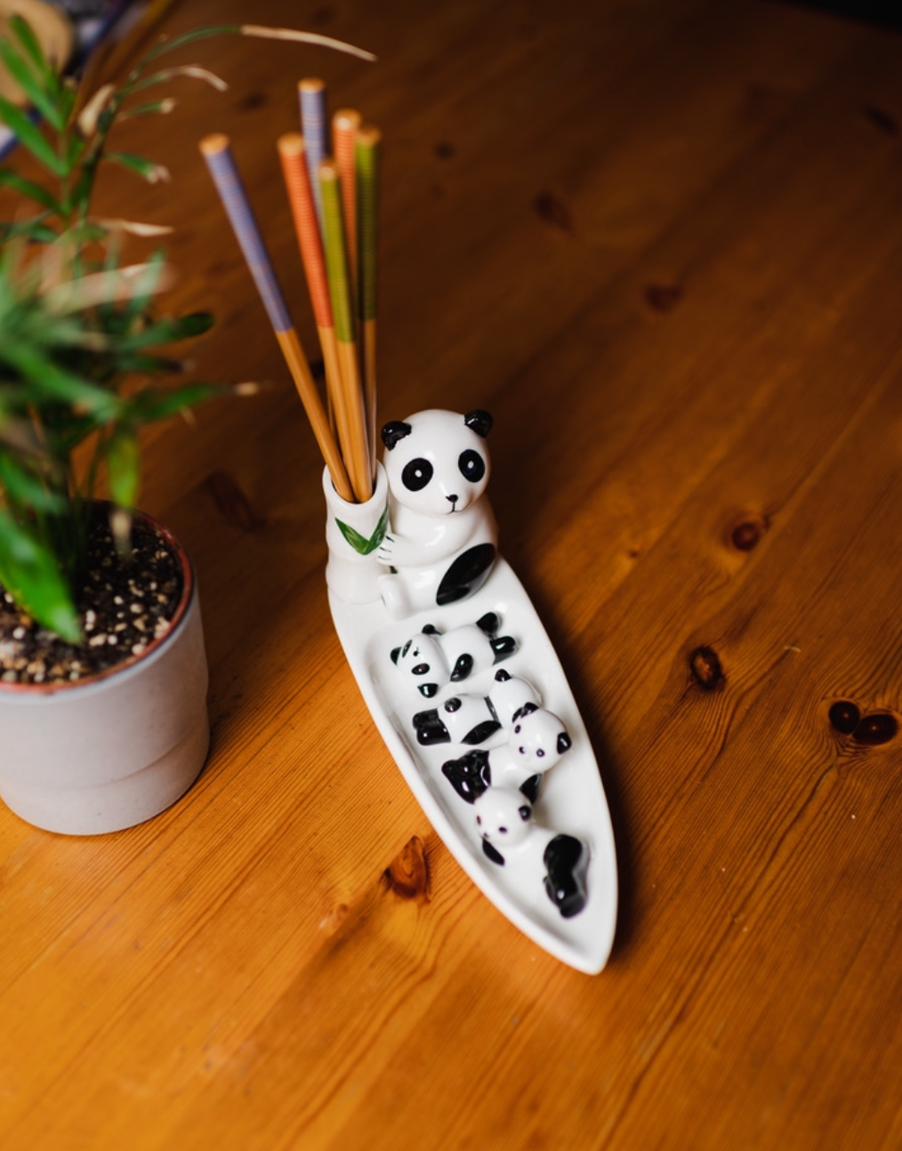 Porcelain Chopstick Holder and Serving Plate