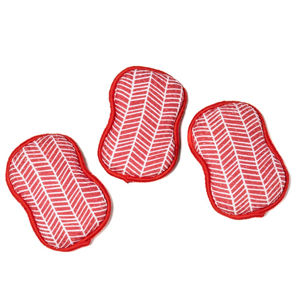 RE:Usable Sponge Set of 3 - Branches in Red