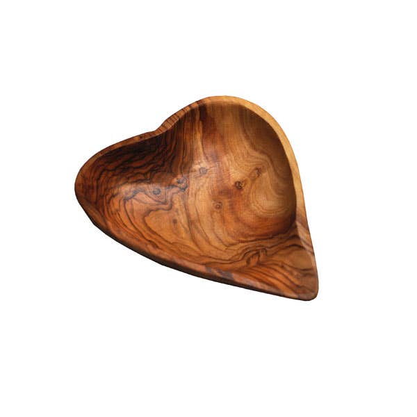 Olive Wood Heart Shaped Dish