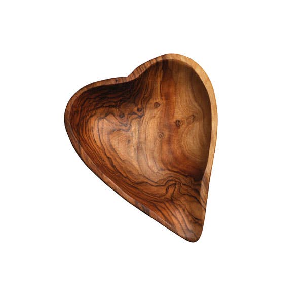 Olive Wood Heart Shaped Dish